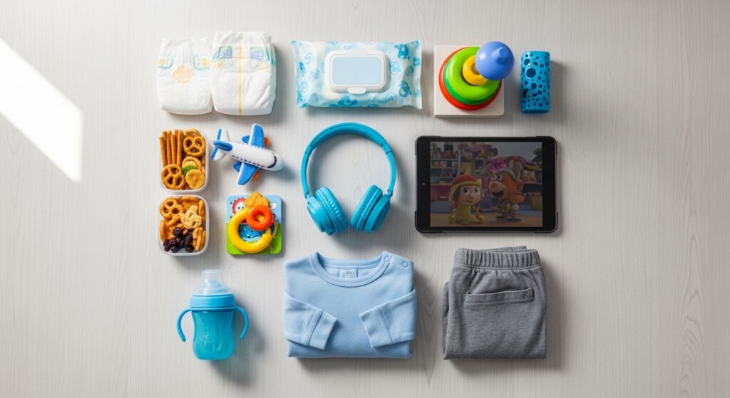 Toddler airplane carry on packing list items for a 2 year old