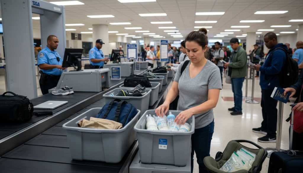 tsa screening baby formula airport security